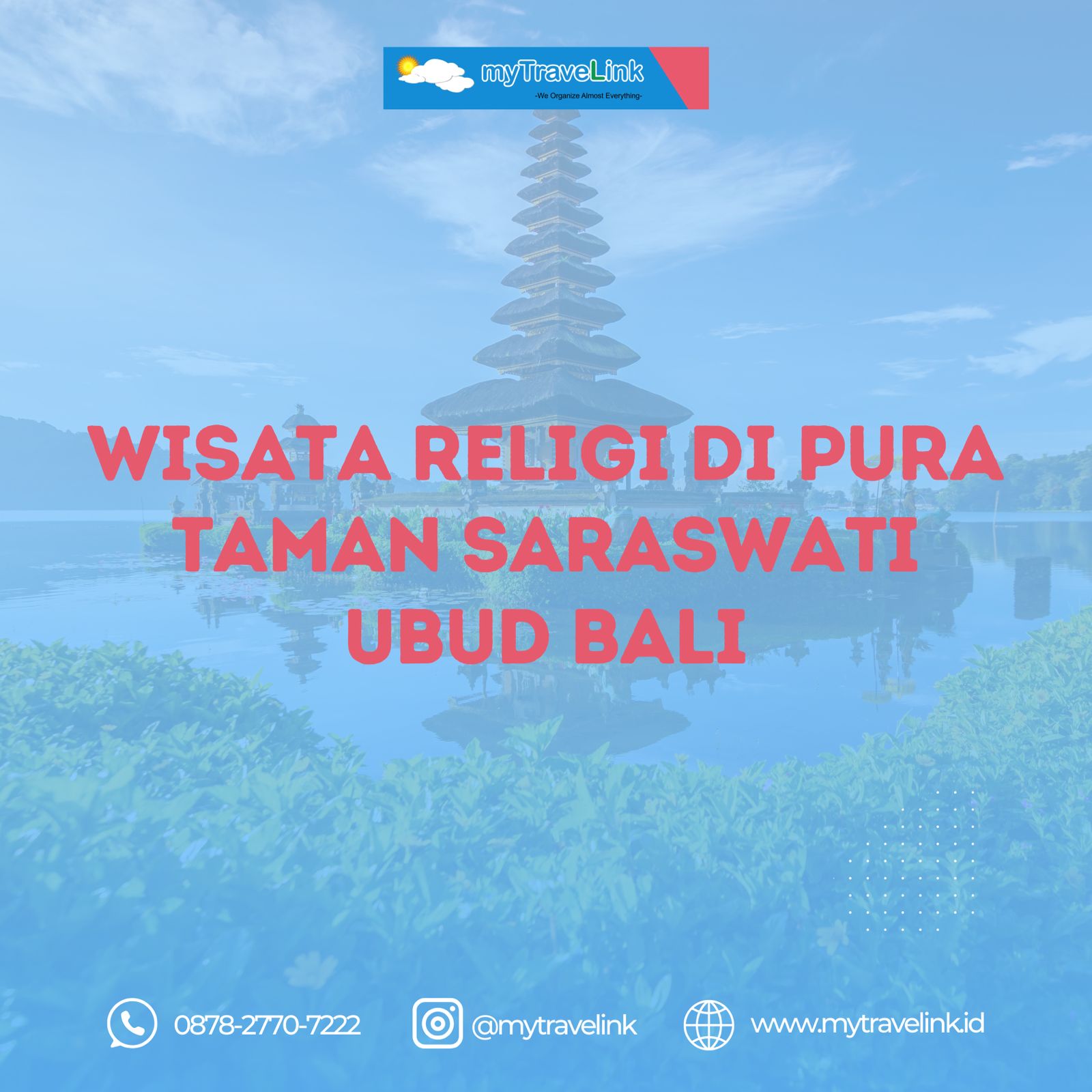 Wisata Religi di Pura Taman Saraswati Ubud Bali