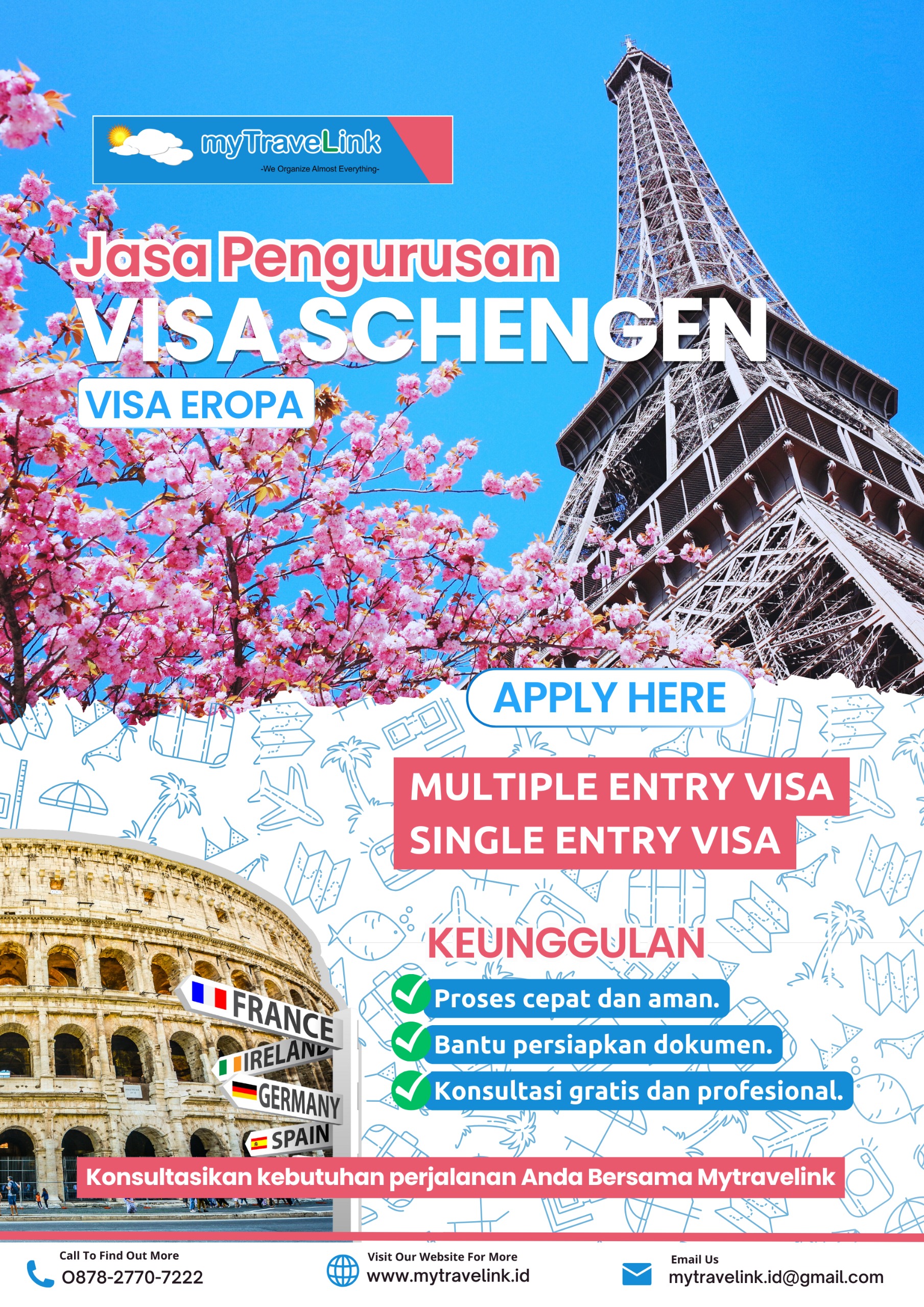 JASA PENGURUSAN VISA SCHENGEN EROPA